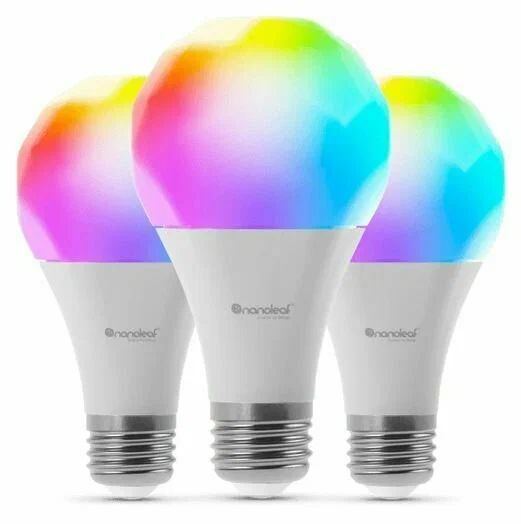 Умная лампа Nanoleaf Essentials Smart A19, 3 шт, белый