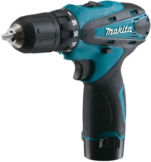 Дрель-шуруповёрт Makita DF330DWE 10,8V с АКБ 2x1,3 Ah и ЗУ