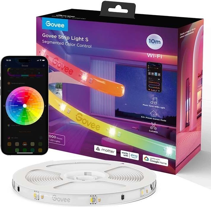 Светодиодная лента Govee H612CCD1, Wi-Fi, RGBICW, Smart PRO, 10 м