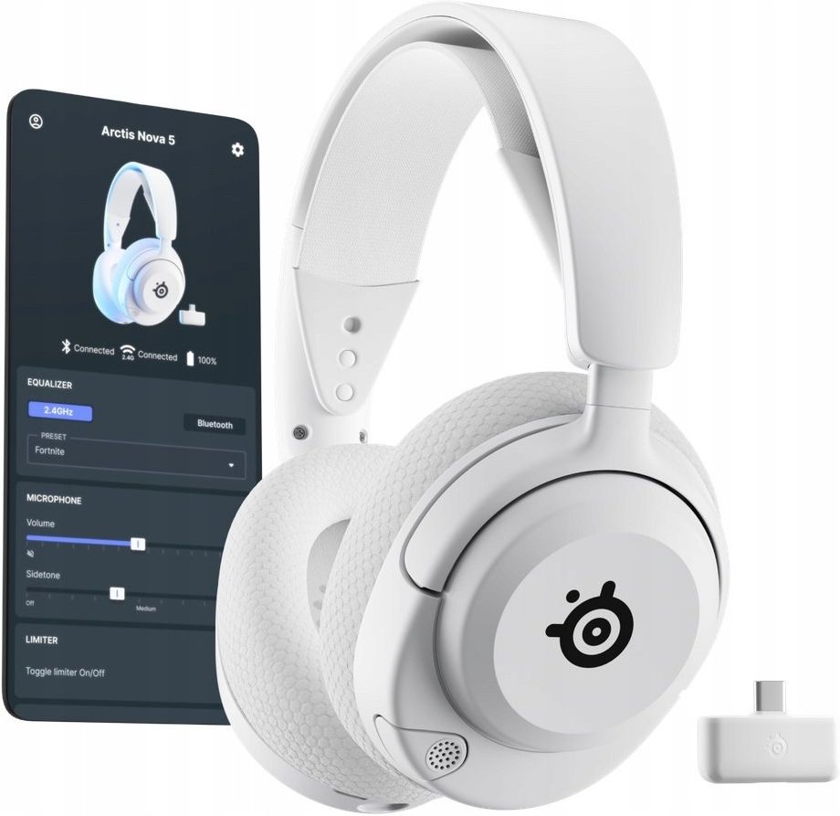 Наушники Steelseries Arctis Nova 5, белые, 61671