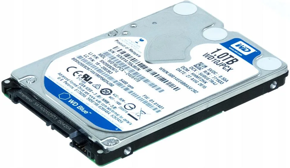 Жёсткий диск WD Blue WD10JPCX 1TB 2.5" SATA II 5400RPM