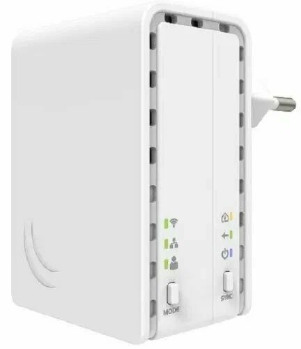 Wi-Fi+Powerline точка доступа MikroTik PWR-Line AP (PL7411-2nD), белый