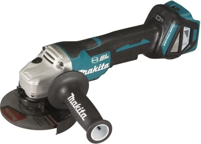 Аккумуляторная угловая шлифовальная машина Makita DGA517RTJ 18 В, 2×5,0 А·ч АКБ, ЗУ, кейс Makpac