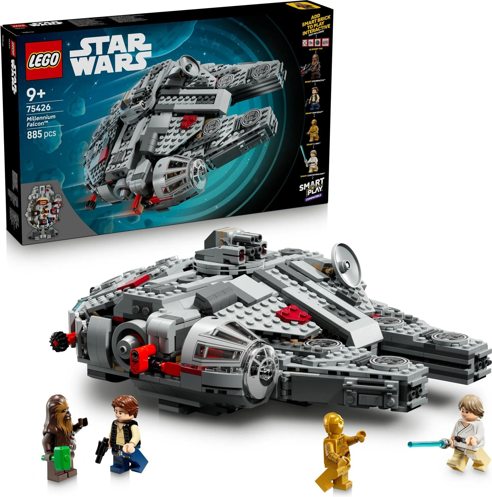 Конструктор LEGO Star Wars 75426 SMART Play: Тысячелетний Сокол