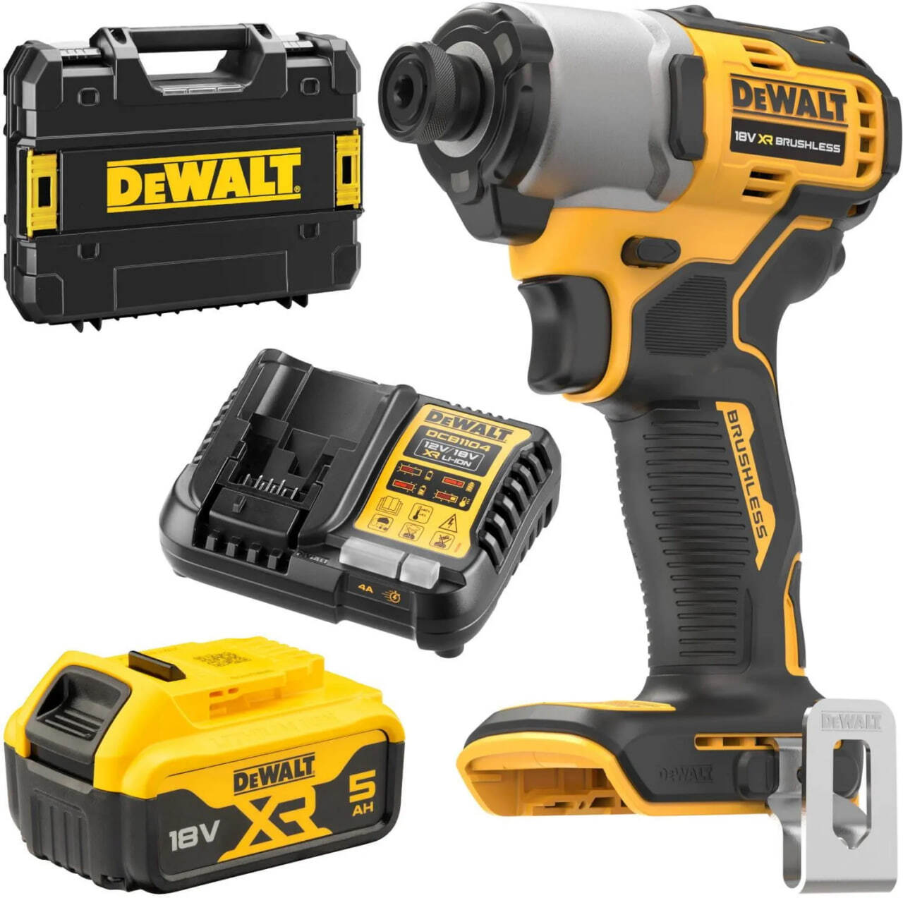 Аккумуляторный шуруповерт DeWALT (DCF840P1), с АКБ 5,0 Ач и ЗУ, в кейсе