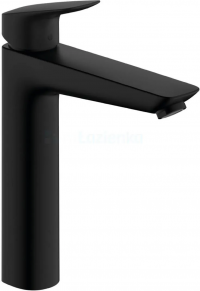 Смеситель для раковины Hansgrohe Logis 190 без сливного гарнитура, черный матовый 71091670