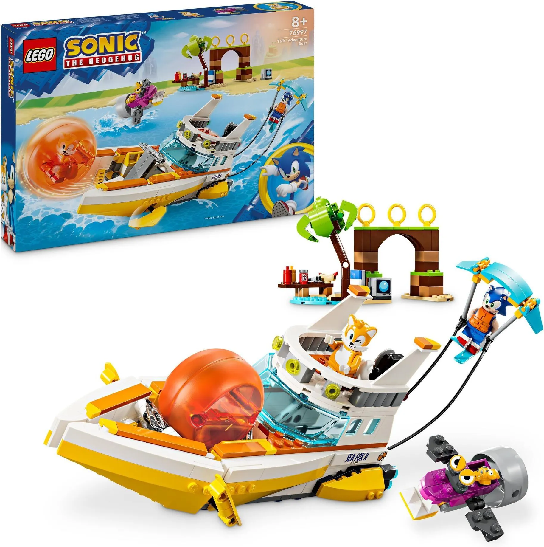 LEGO Sonic the Hedgehog 76997 Тейлз и приключение на лодке
