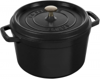Чугунная высокая кастрюля Staub Cocotte 4,8 л, чёрная 405022850