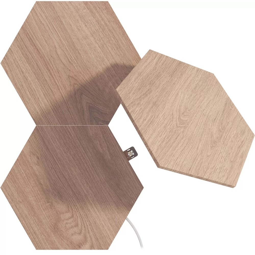 Комплект расширения световых панелей Nanoleaf NL52-E-0001HB-3PK Elements Hexagons Wood Look, 3 шт.