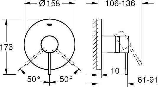 Смеситель Grohe Essence 24057001