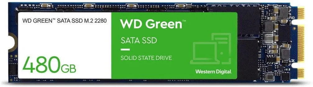SSD-накопитель Western Digital 480 ГБ M.2 2280 SATA (WDS480G3G0B)
