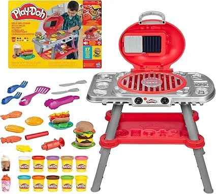 Игровой набор Hasbro Play-Doh Большой гриль со светом и звуком + аксессуары G0500