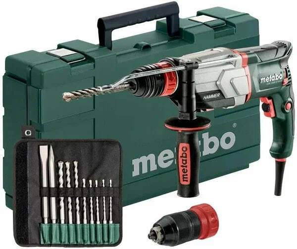 Перфоратор электрический Metabo UHE 2660-2 Quick 600697510 в комплекте с набором принадлежностей 30477
