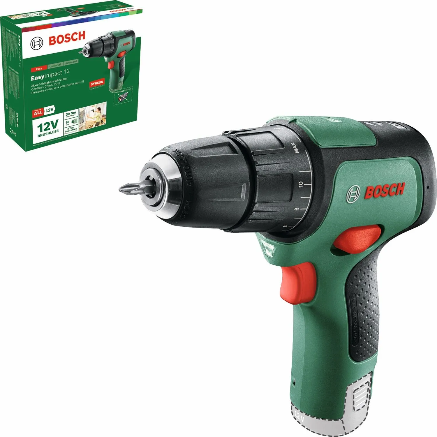 Ударная дрель-шуруповёрт Bosch EasyImpact 12 06039B6106