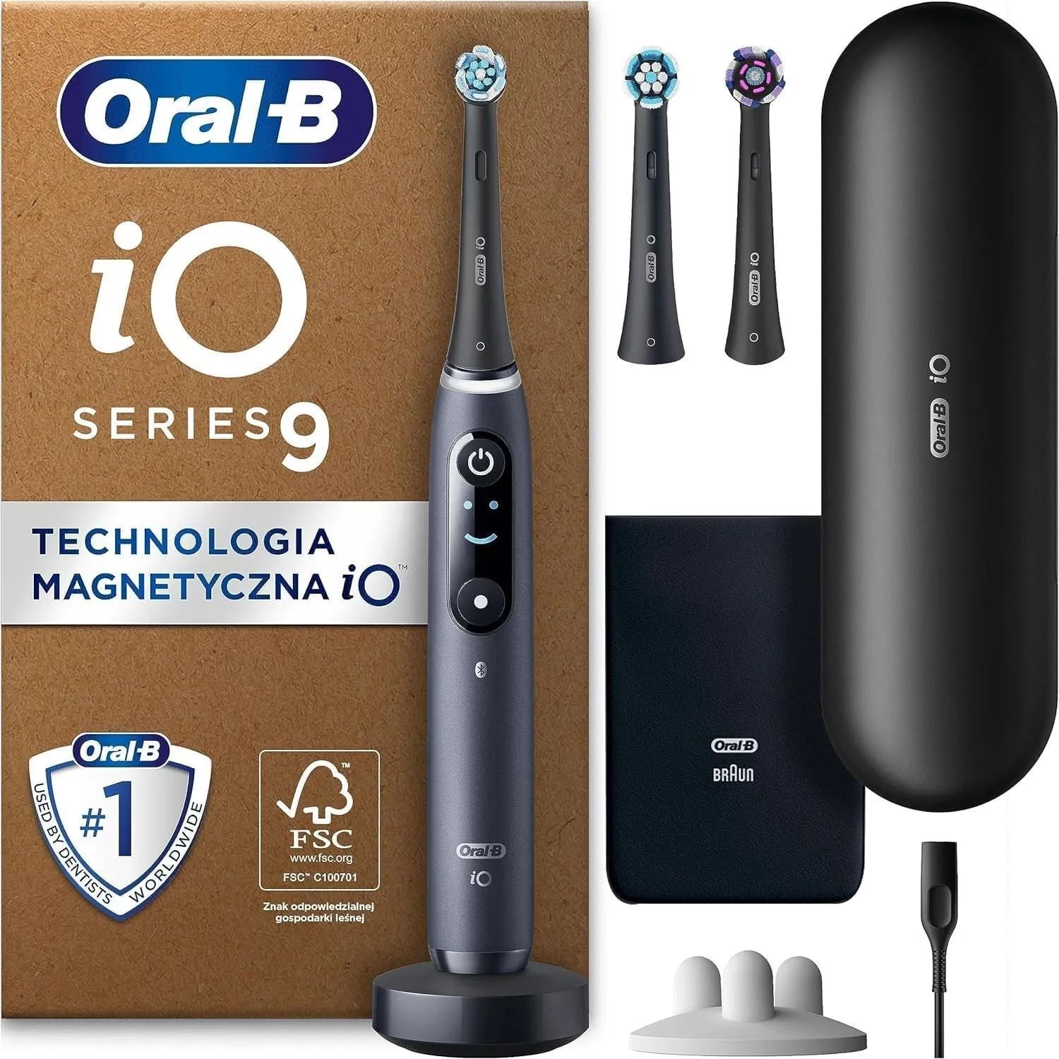 Электрическая зубная щетка Oral-B iO 9 Series Plus Black Onyx