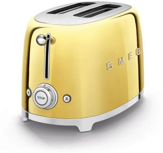 Тостер Smeg TSF01GOEU золотой