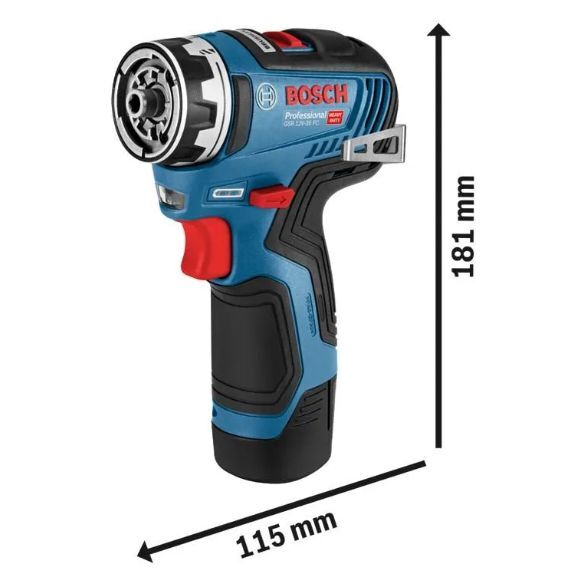 Аккумуляторный шуруповерт Bosch GSR 12V-35 FC Professional (06019H3004; сменные насадки)