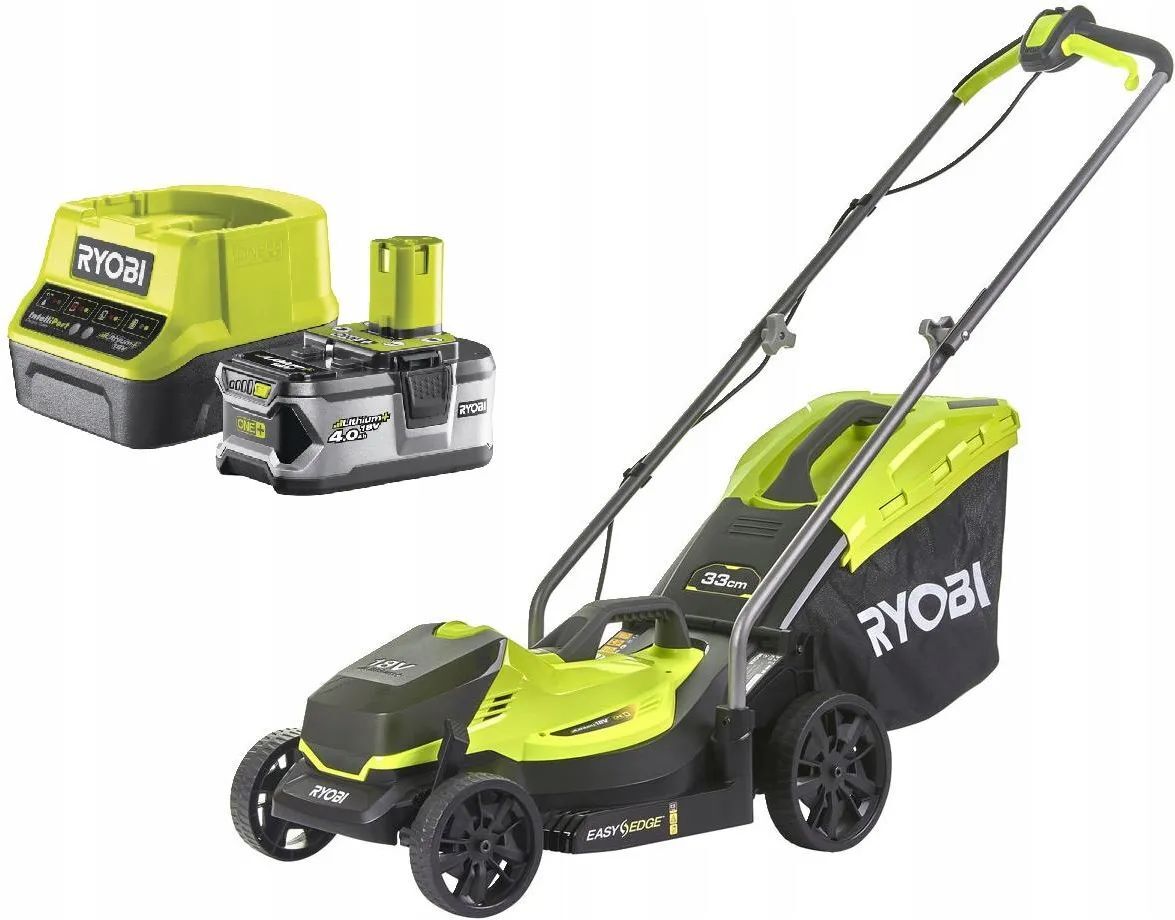 Аккумуляторная газонокосилка RYOBI RLM18X33B40 АКБ и ЗУ