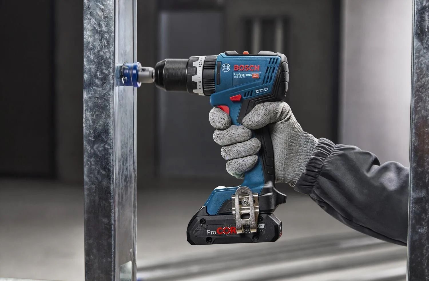 Аккумуляторный ударный шуруповерт Bosch GSB 18V-65 Professional (06019N3303)