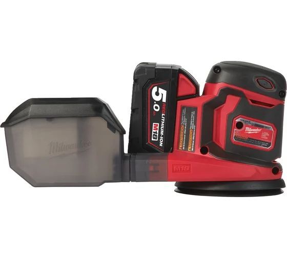 Орбитальная шлифмашина Milwaukee M18 BOS125502B 2х5.0 Ah 4933464229
