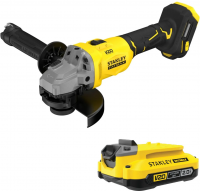 Аккумуляторная угловая шлифовальная машина Stanley SFMCG710 18 В, 1×2,0 А·ч АКБ