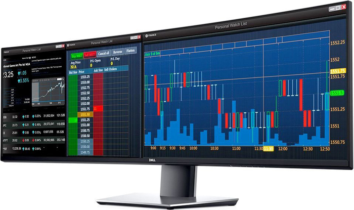 49" Монитор DELL UltraSharp U4919DW, 5120x1440, 60 Гц, IPS, черный/серый
