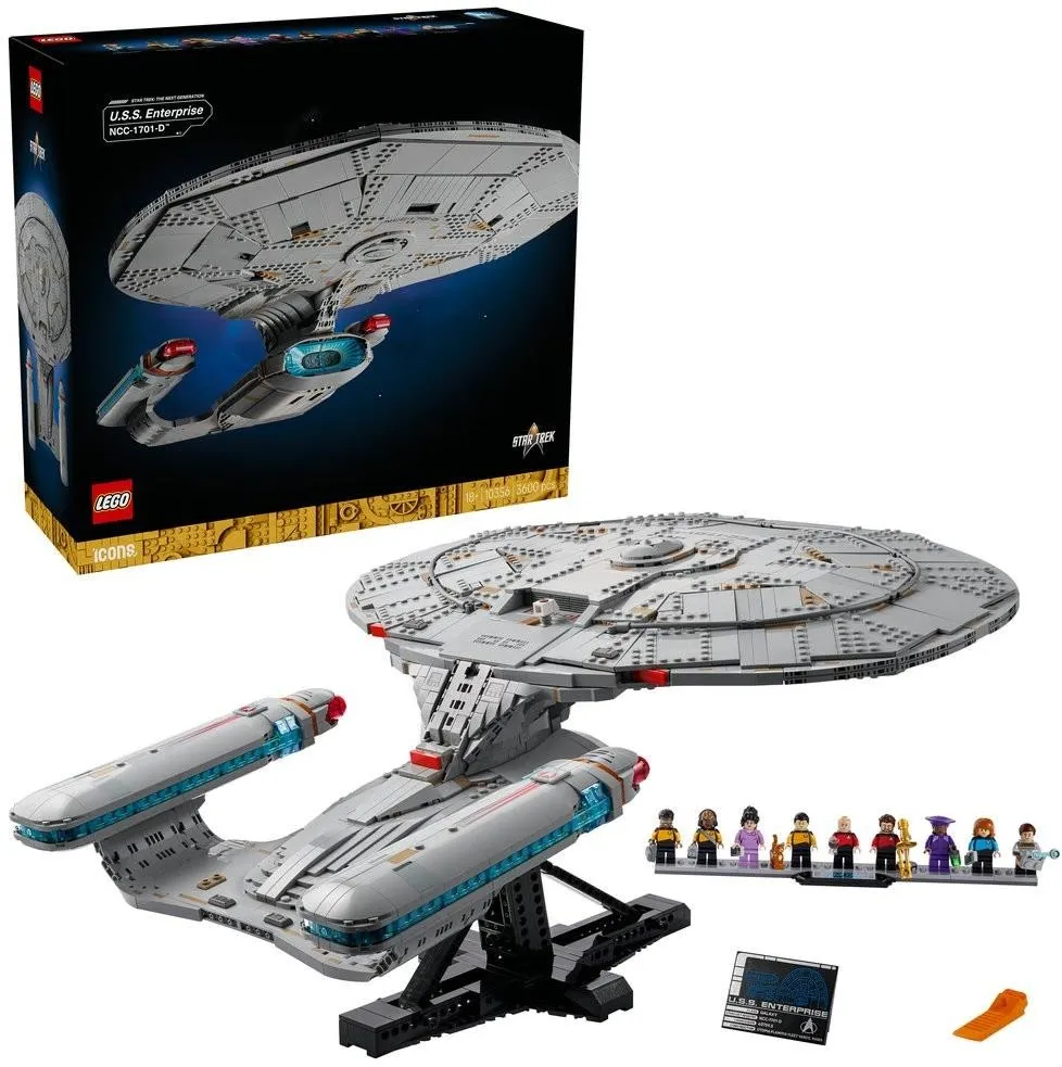 Конструктор LEGO ICONS 10356 Звёздный путь: U.S.S. Энтерпрайз NCC-1701-D