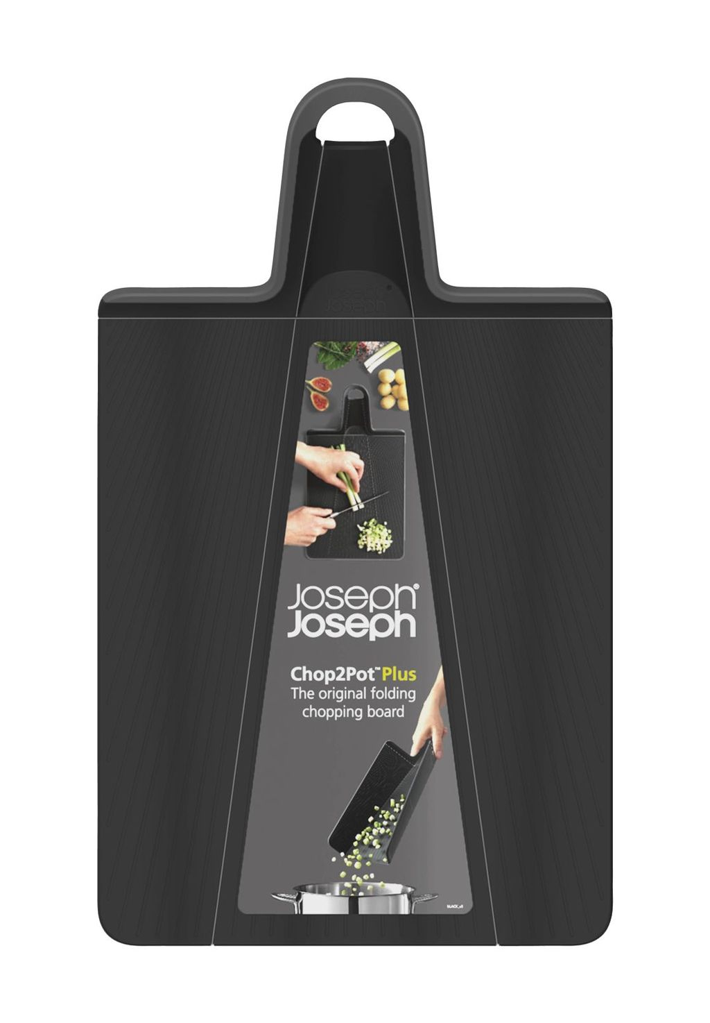 Разделочная доска Joseph Joseph Chop2Pot 60205, черная