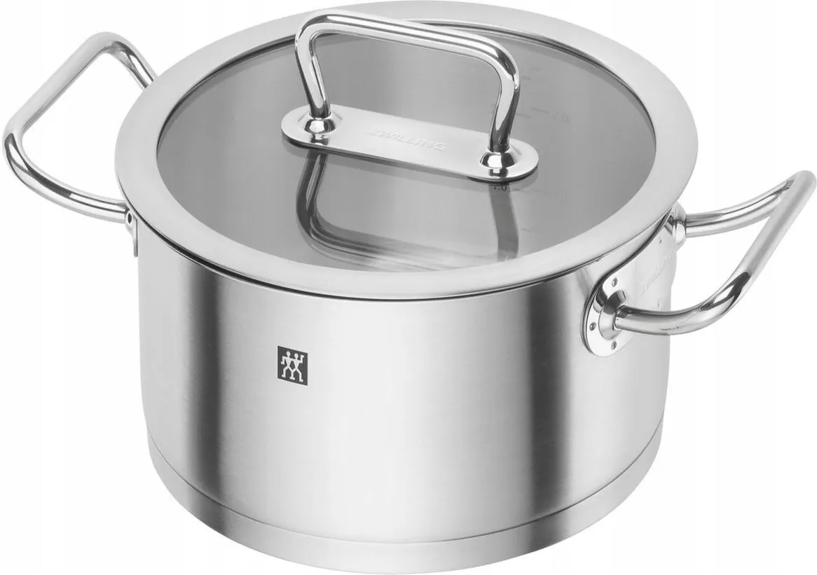 Низкая кастрюля Zwilling Pro, 3.1 л, со стеклянной крышкой