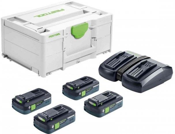 Набор аккумуляторов и зарядного устройства Festool SYS 18V 4x4,0/TCL6 DUO 577104