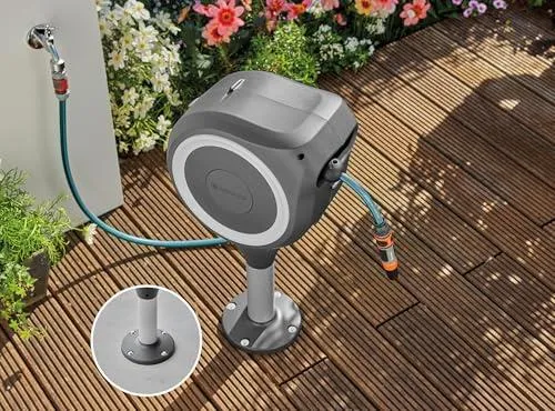 Катушка для садового шланга Gardena RollUp M настенная, 20 м