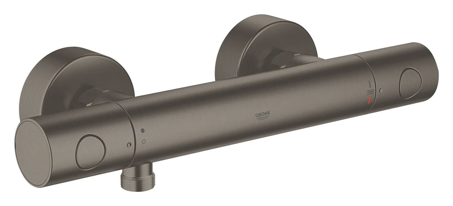 Термостатический смеситель 1000 Cosmopolitan M Grohe Brushed Hard Graphite 34065 Al2