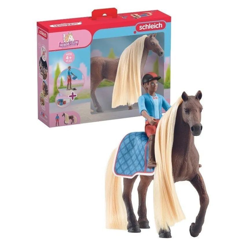 Игровой набор Schleich Horse Club 42586 Лео и Рокки