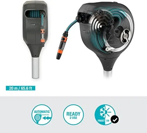 Катушка для садового шланга Gardena RollUp M настенная, 20 м
