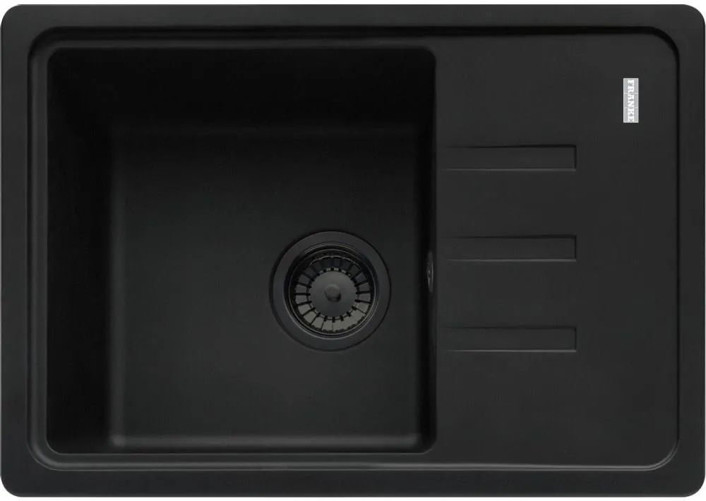 Кухонная раковина Franke Bliss BSG 611-62 114.0693.560, матовый черный / черный слив