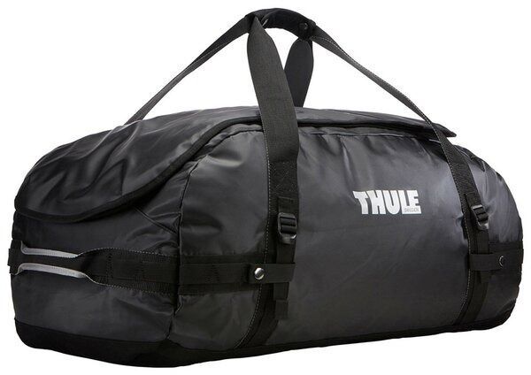 Сумка спортивная THULE, 90 л, 74х33х42 см, плечевой ремень, черный