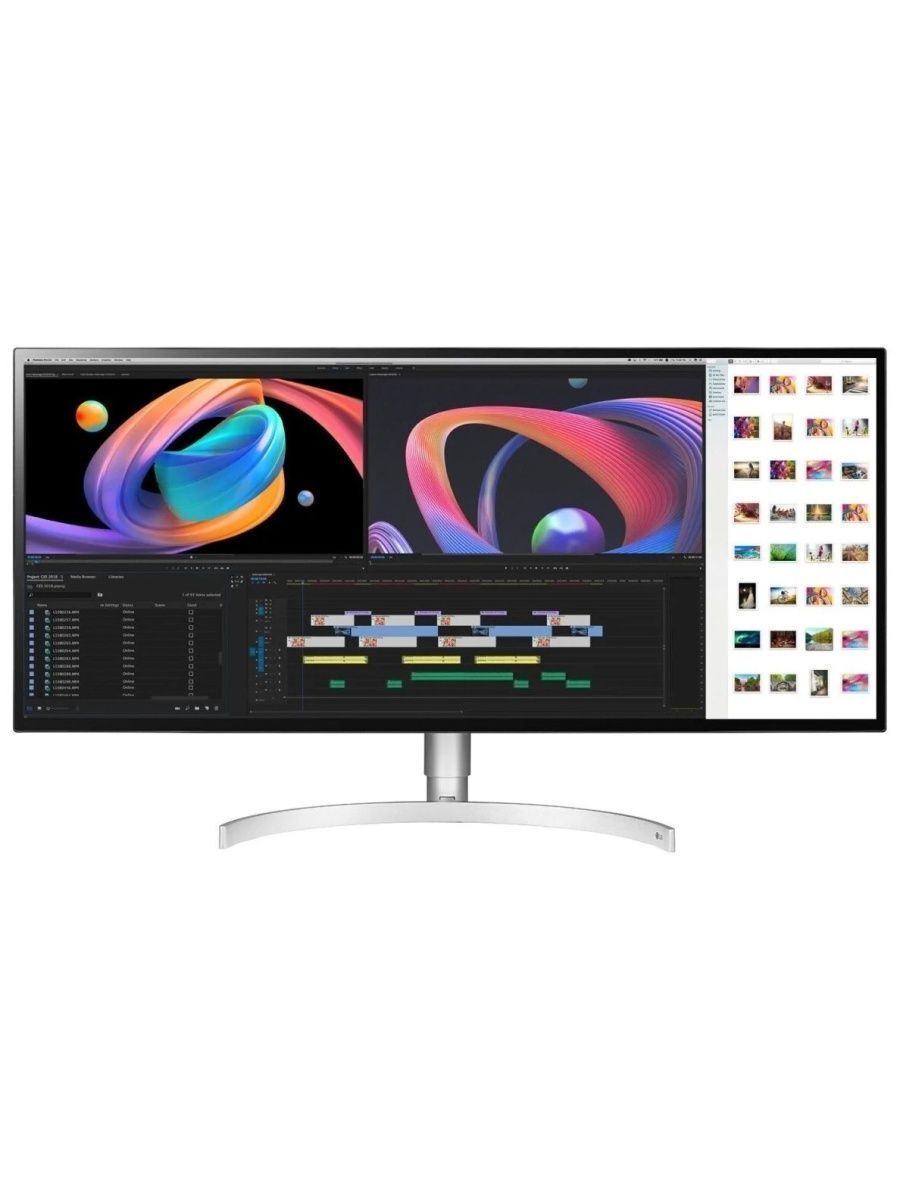 34" Монитор LG 34WK95U-W, 5120x2160, 61 Гц, IPS, черный/белый/серебристый