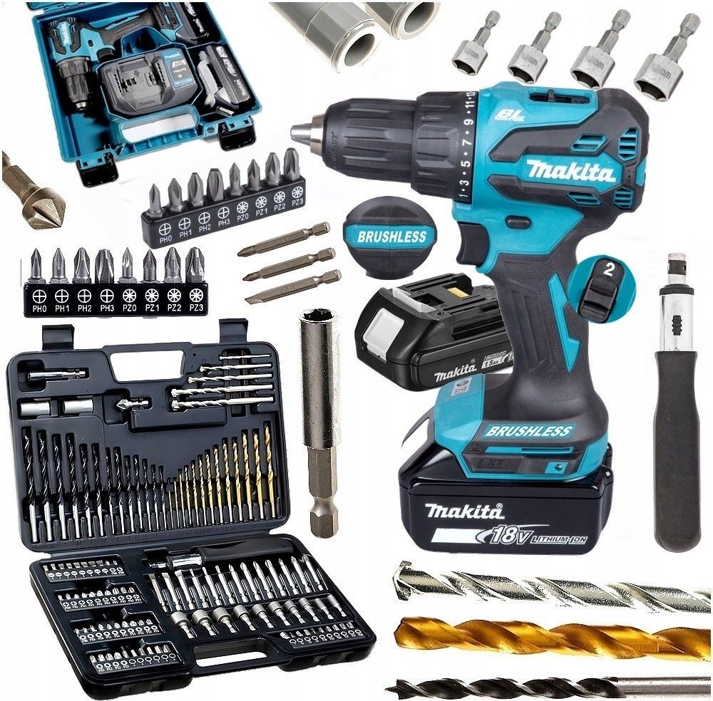 Дрель-шуруповерт аккумуляторная Makita DDF490WVE