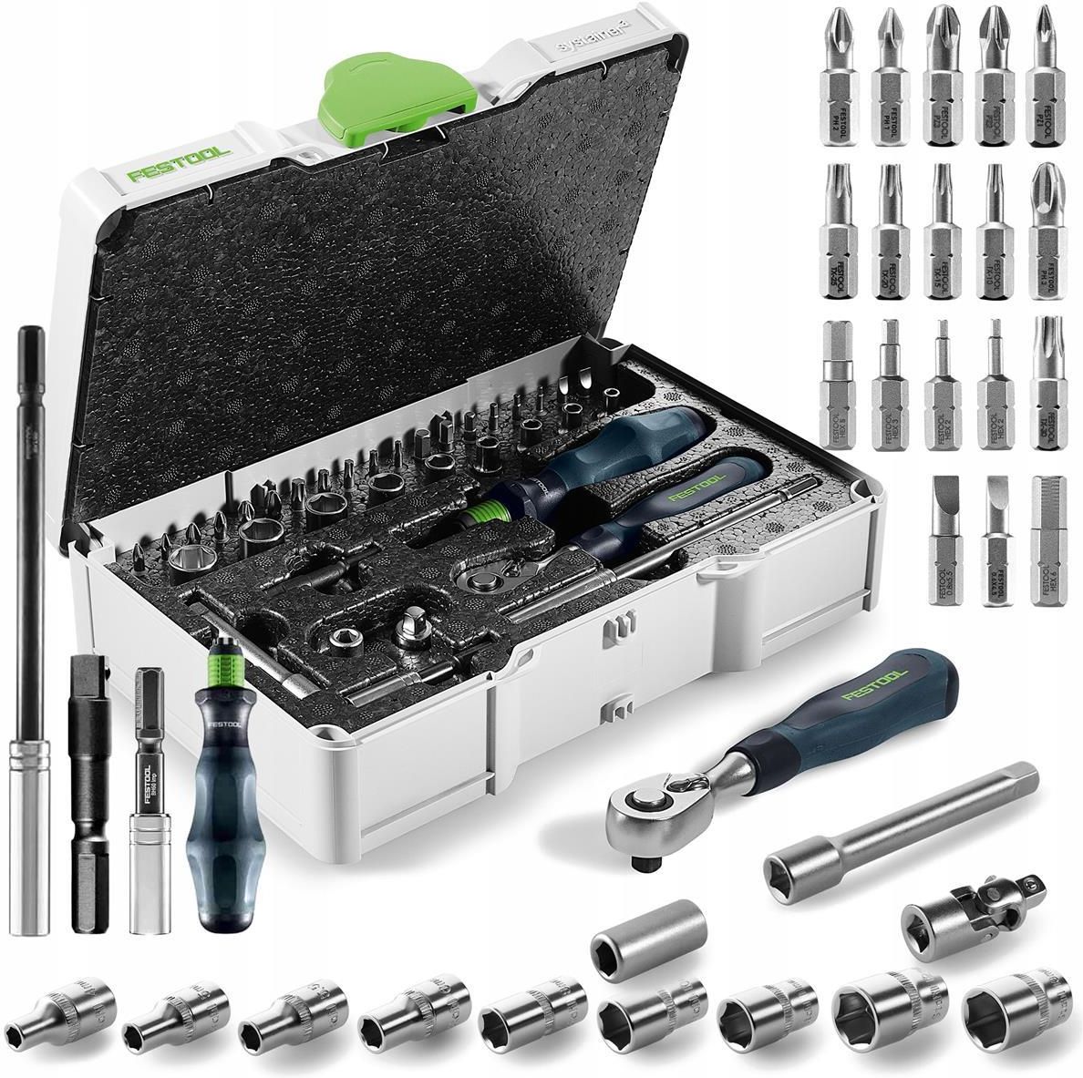 Набор торцевых головок Festool SYS3 S 76-1/4-CE RA 578112