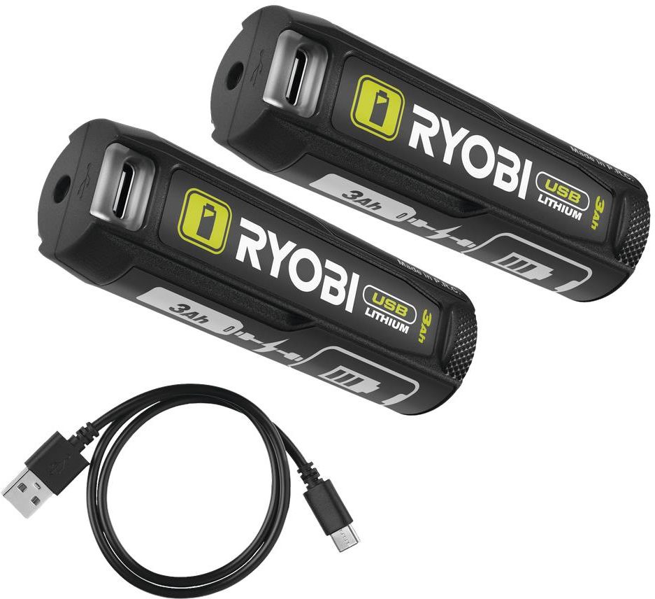 Комплект аккумуляторов Ryobi USB Lithium RB4L30X2 4В 2×3А·ч