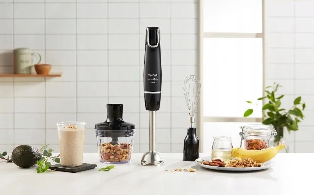 Блендер TEFAL Infiny Force HB943838, 3 в 1, мощностью 1000 Вт, емкостью 0,8 л, режимами работы «Турбо», черный