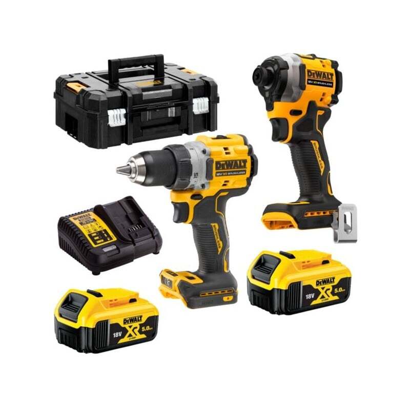 Набор аккумуляторных инструментов DeWALT DCK2051P2T, с АКБ и ЗУ