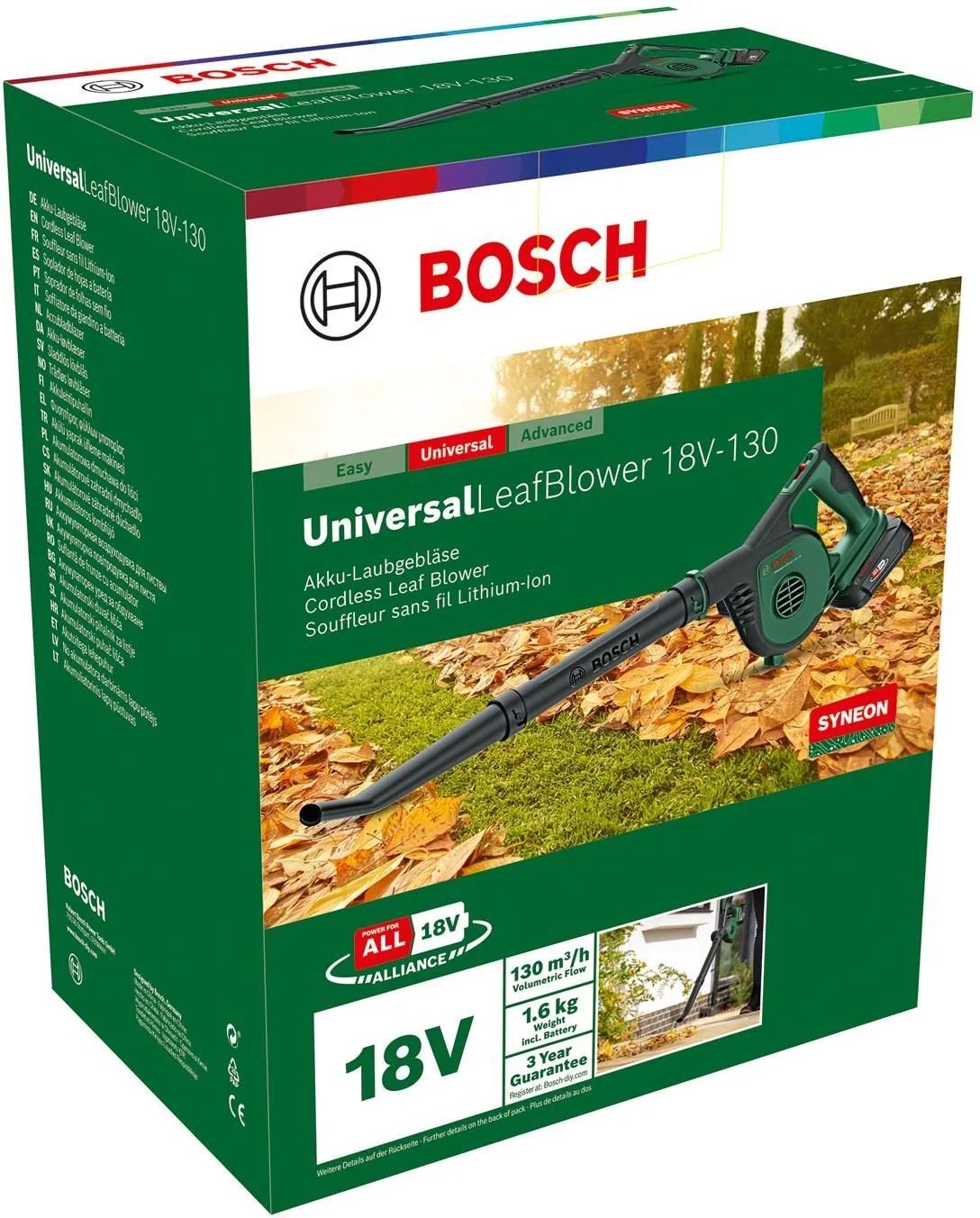 Аккумуляторный воздуходув Bosch UniversalLeafBlower 18V-130 (06008A0600)