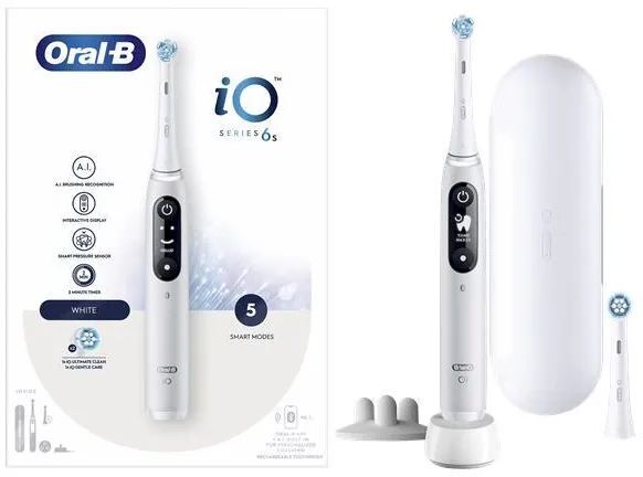 Электрическая зубная щетка Oral-B iO6S White