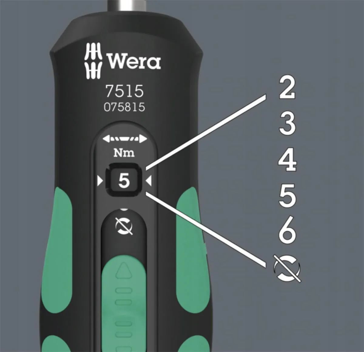 Динамометрическая отвёртка Wera 1/4 5075815001 / серия 7515