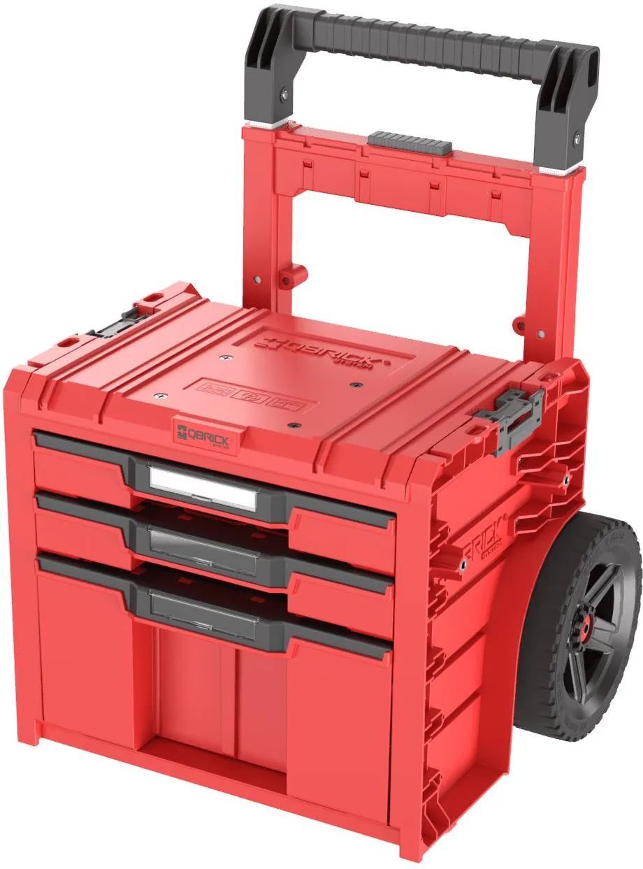 Ящик для инструментов на колесах Qbrick System PRO Cart 2.0 PLUS Drawer 3 Ultra HD Custom