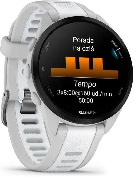 Спортивные часы Garmin Forerunner 165, GPS, Белый
