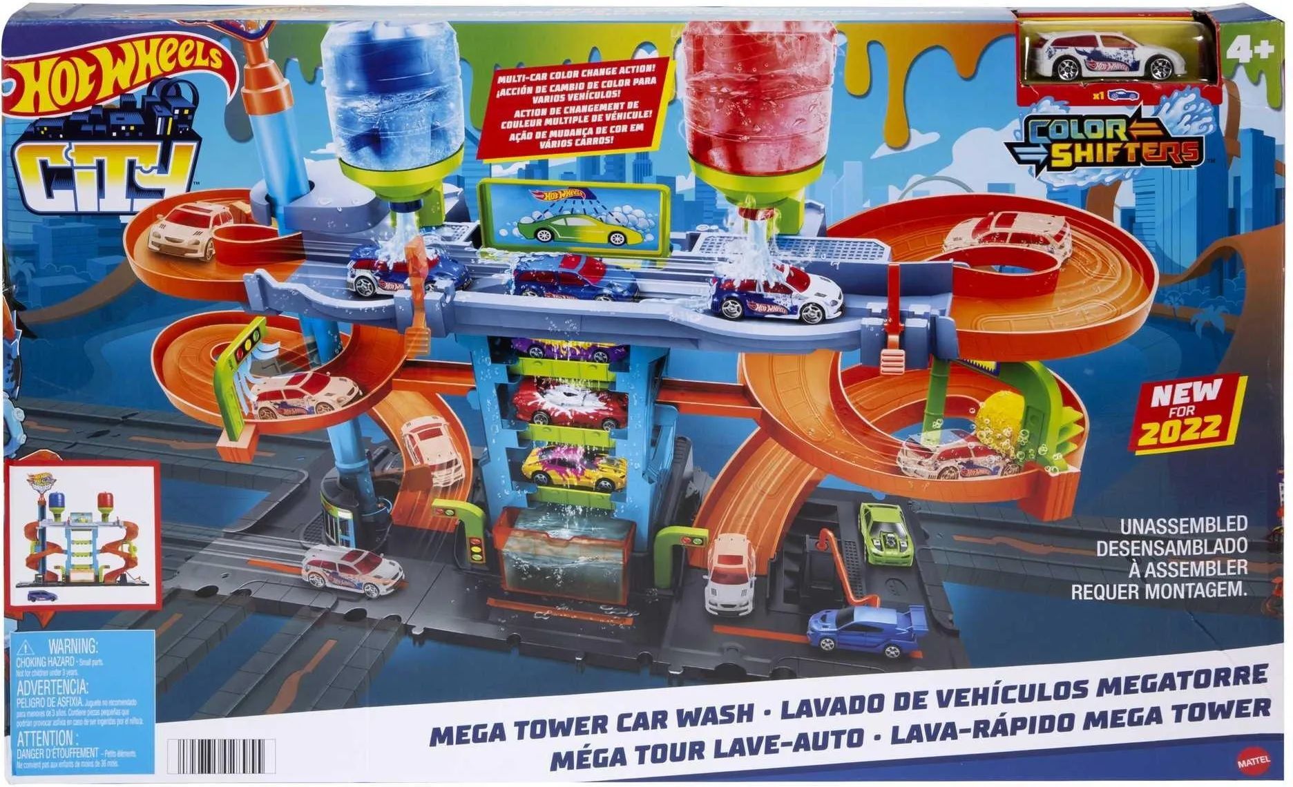 Игровой набор Hot Wheels City Сумасшедшая Мега Автомойка HDP05