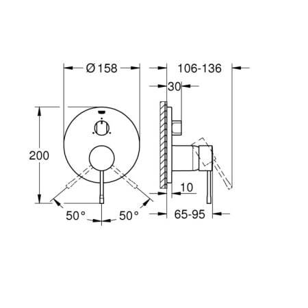 Смеситель Grohe Essence Нержавеющая сталь (24169DC1)