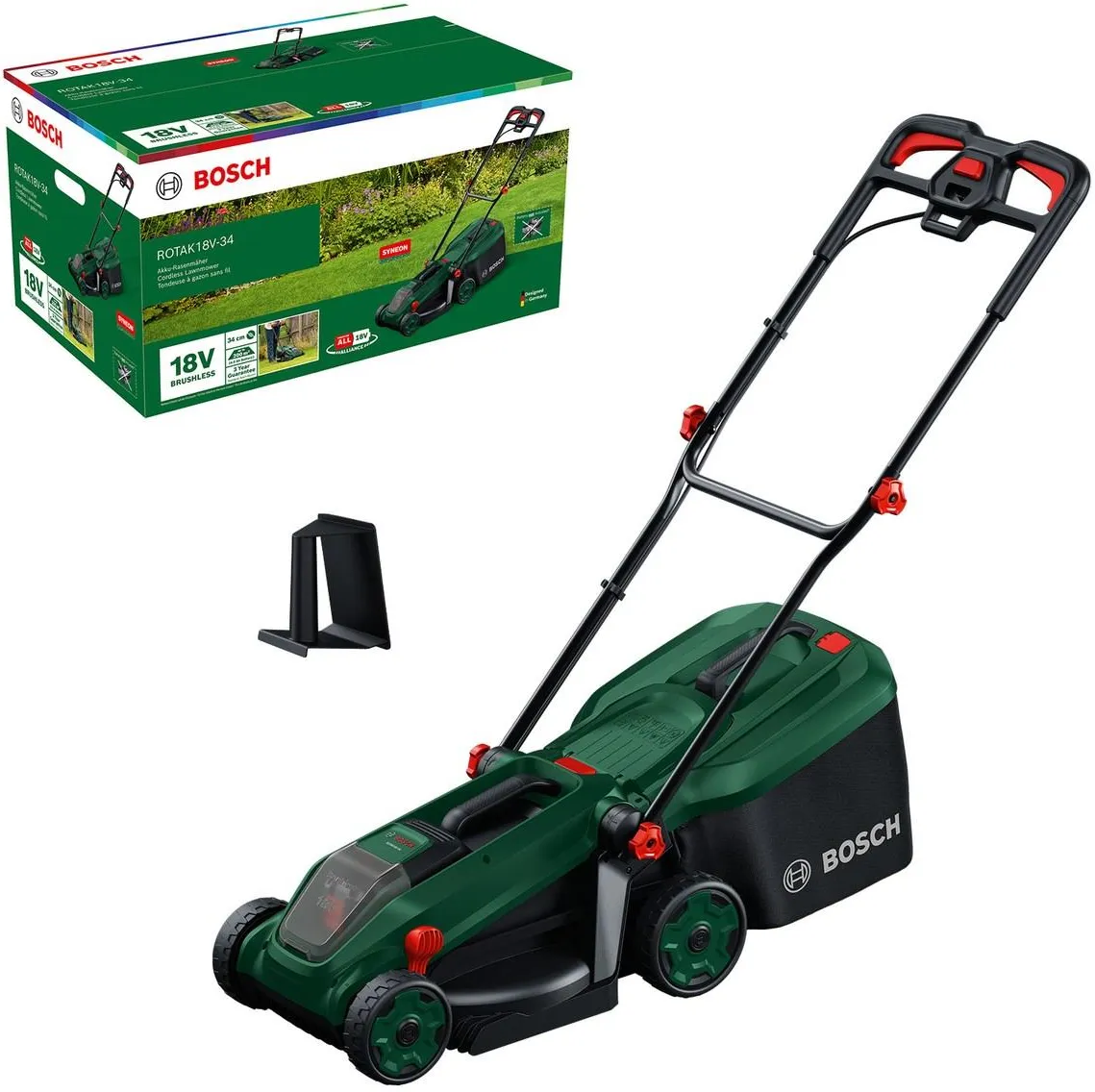 Газонокосилка аккумуляторная Bosch ROTAK18V-34 06008B9N01